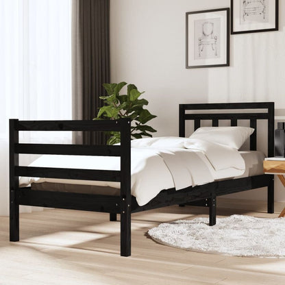 Bed Frame Solid Wood 75x190 cm to 200 x 200 cm V067942745