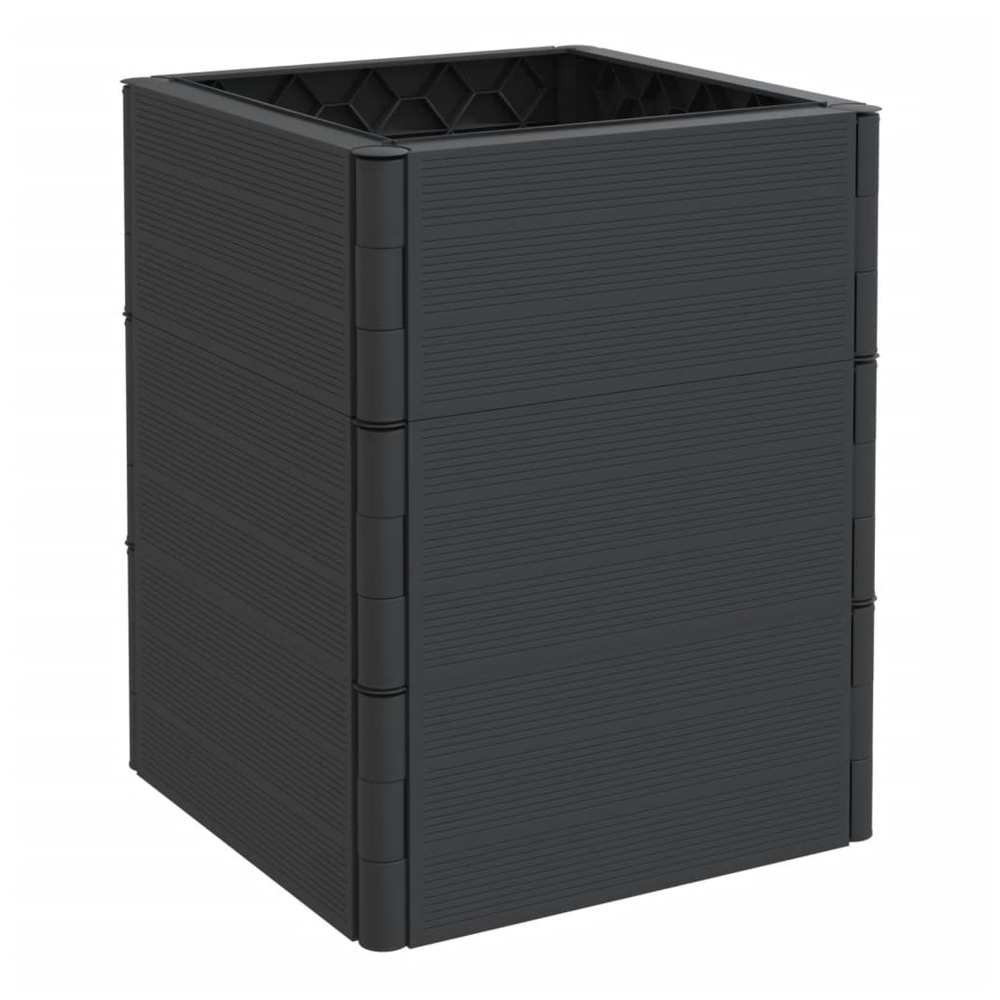 vidaXL Garden Planters 2 pcs Anthracite PP S0671261581