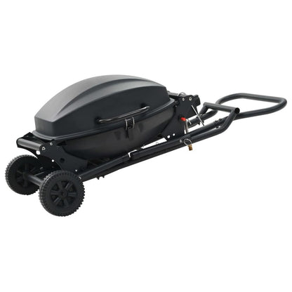 Portable Gas BBQ Grill with Cooking Zone Black S069863460