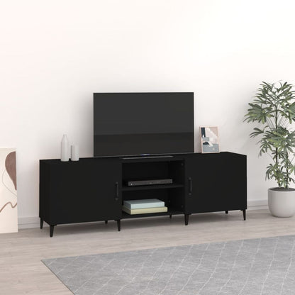 vidaXL TV Cabinet Smoked Oak 150x30x50 cm Engineered Wood S0671068232