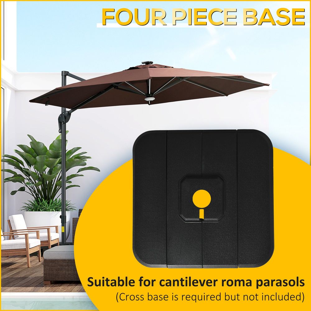 Set of 4 Cantilever Parasol Base Stand Outdoor Umbrella Weights S067941922