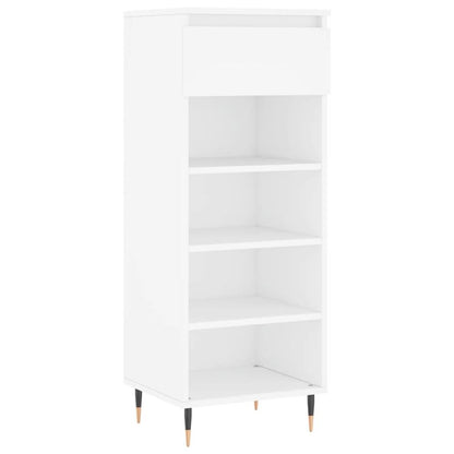 vidaXL Shoe Cabinet White 40x36x105 cm Engineered Wood S0671362053