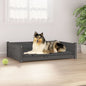 Dog Bed 55.5x45.5x28 cm to 75.5 x 55.5 x 28 cm Solid Pine Wood S0671056802