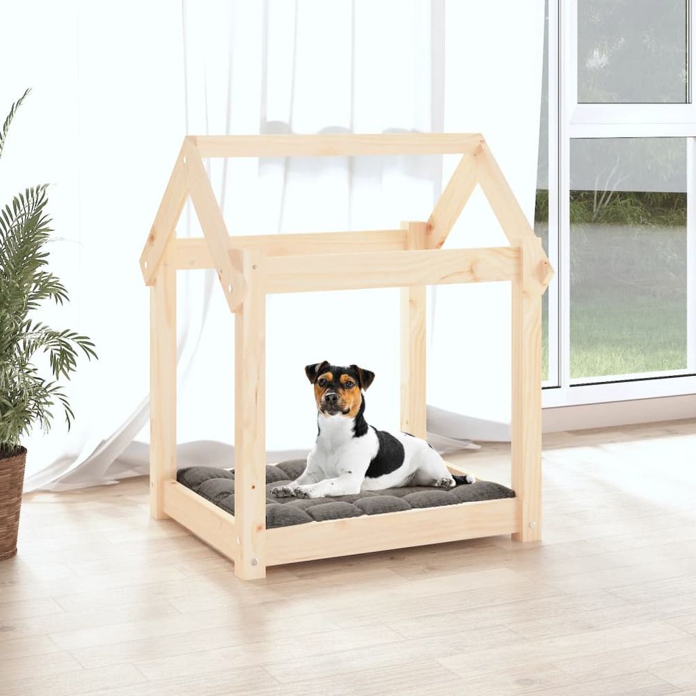 Dog Bed 61x50x70 cm Solid Wood Pine S0671081619