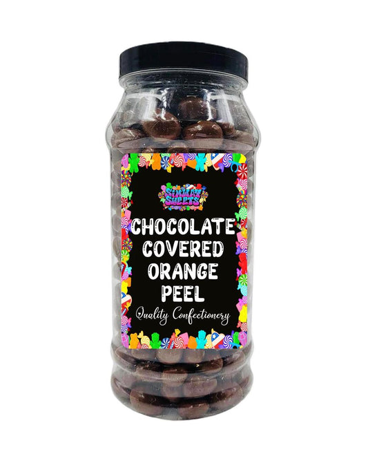 Milk Chocolate Orange Peel Chocolate Covered Retro Sweets Gift Jar