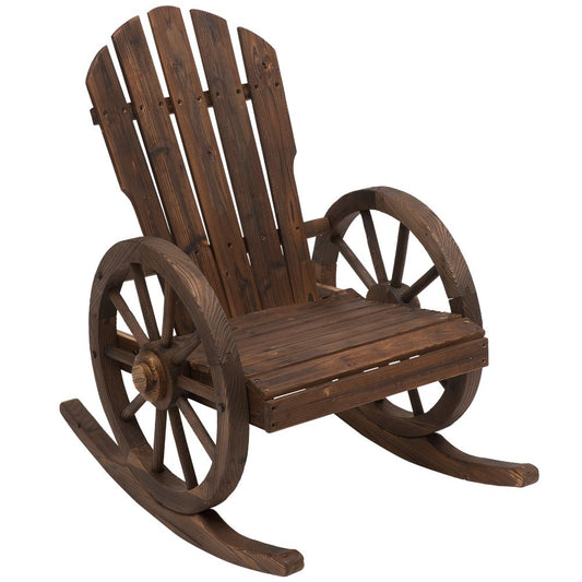 Adirondack Rocking Chair Porch Poolside Garden Lounging Outsunny S0671080243