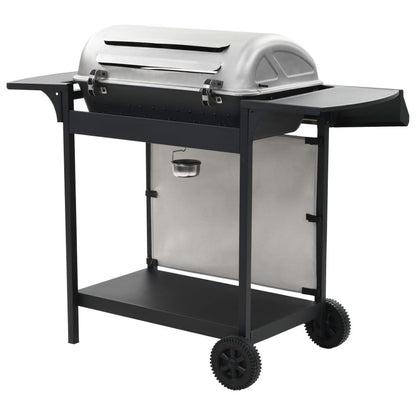 Gas BBQ Grill with 6 Cooking Zones Stainless Steel Silver S069863462