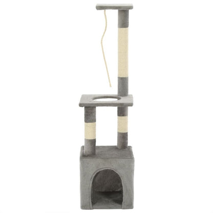 vidaXL Cat Tree with Sisal Scratching Posts 109 cm Grey S069789425