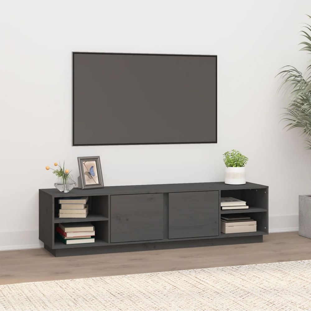 vidaXL TV Cabinet 156x40x40 cm Solid Wood Pine V0671394676