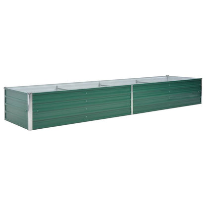 Raised Garden Bed 160x80x77 cm Galvanised Steel Green V069820178