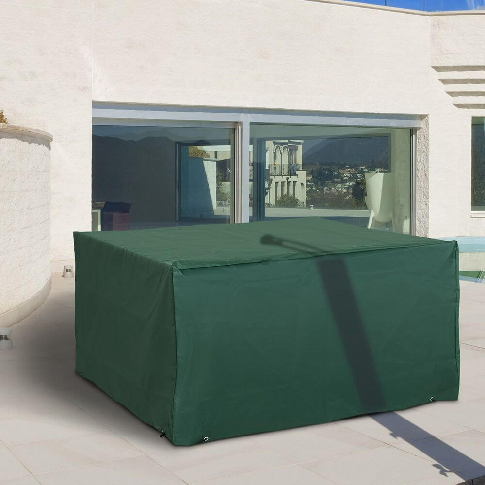 Outsunny 210x140x80cm UV Rain Protective Cover for Garden Rattan Furniture Grey V067942113