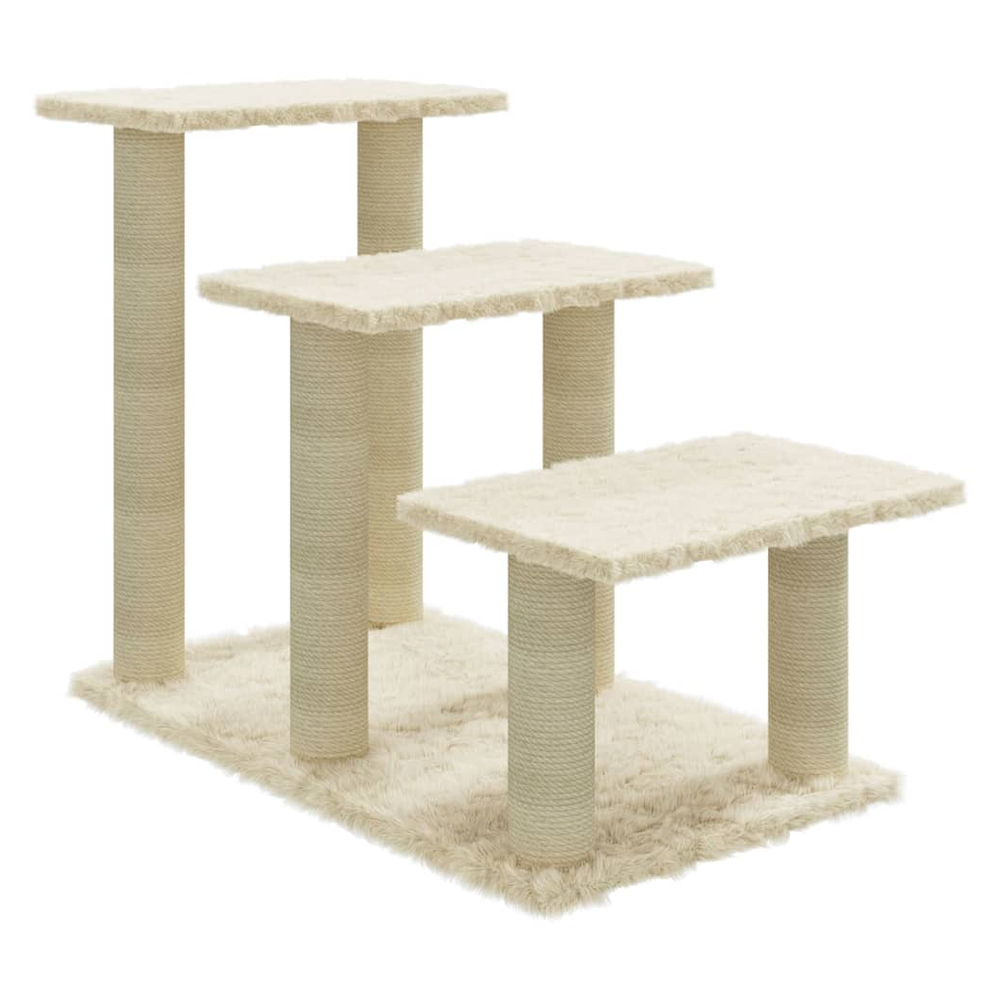 vidaXL Cat Tree with Sisal Scratching Posts Cream 50.5 cm V067940232