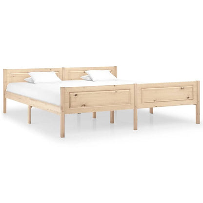 vidaXL Bed Frame Solid Pinewood 90x200 cm V0671208992