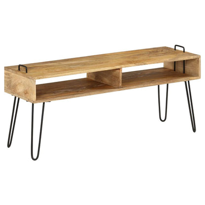 vidaXL TV Stand Solid Mango Wood 110x35x45 cm S0671166886