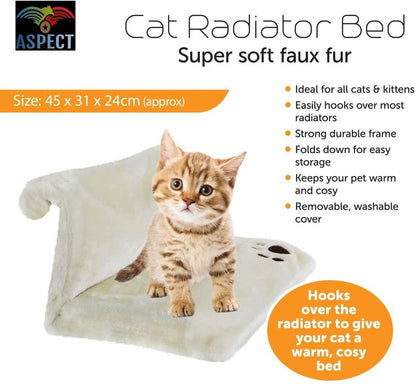 Cat Radiator Bed CREAM S069868459