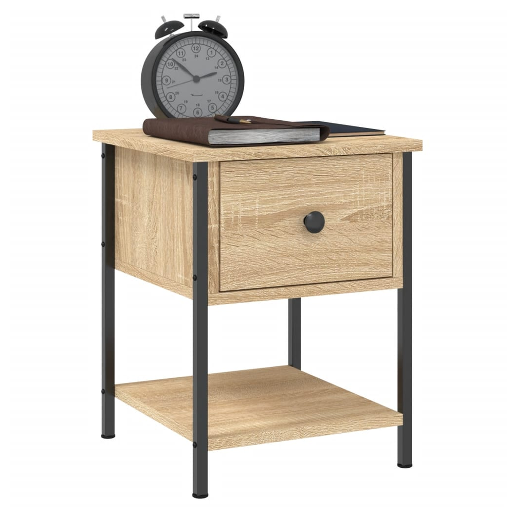 vidaXL Bedside Tables 2 pcs Sonoma Oak 34x35.5x45 cm Engineered Wood S0671258812