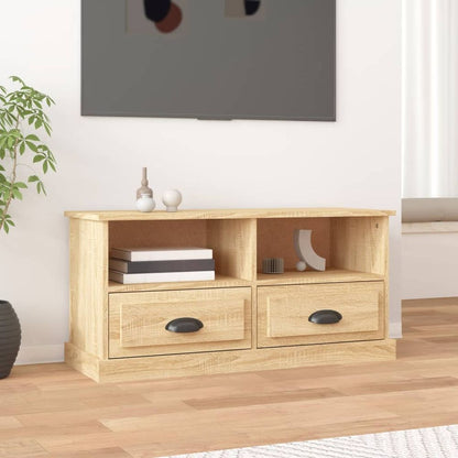 vidaXL TV Cabinet White 93x35.5x45 cm Engineered Wood S0671162600