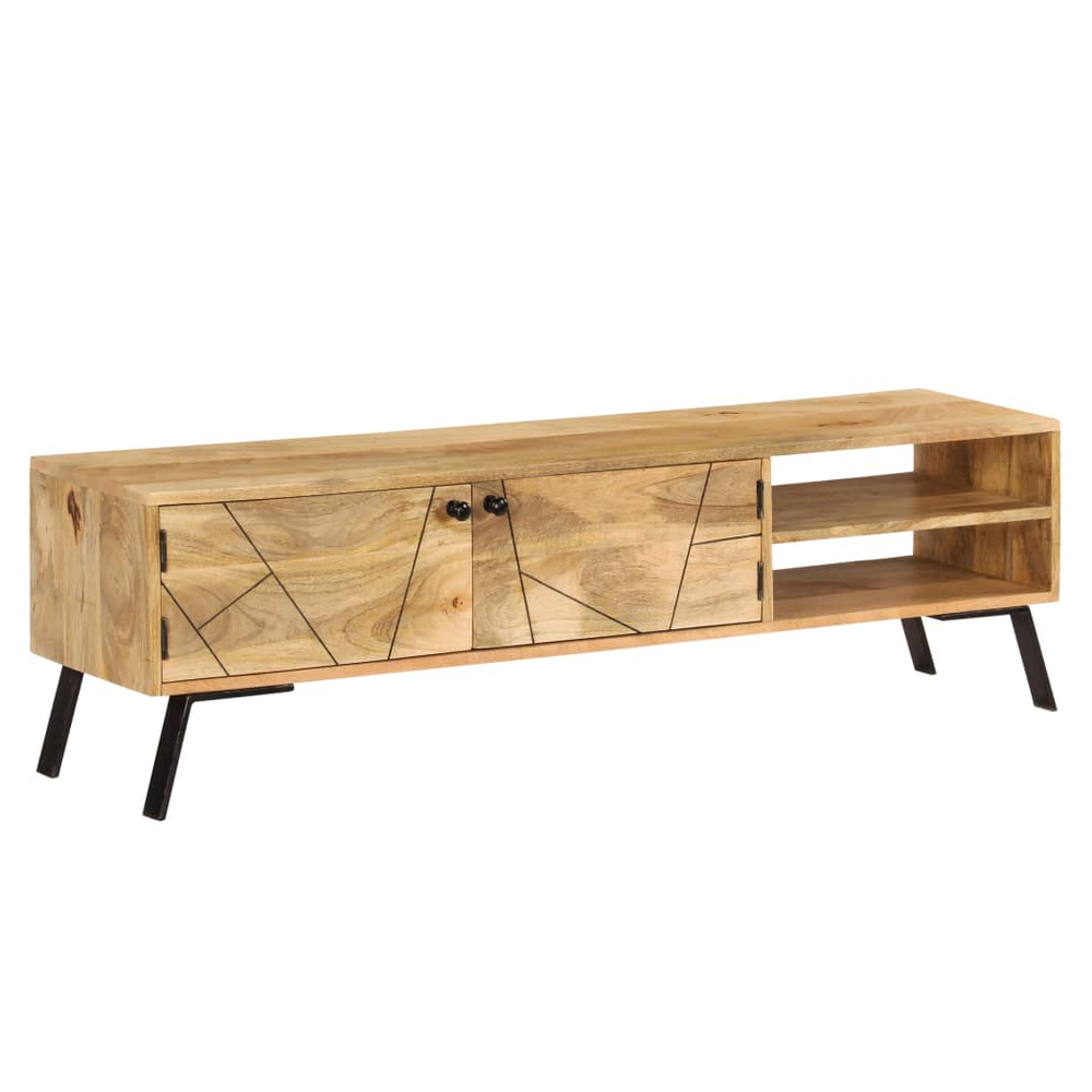 vidaXL TV Cabinet Solid Mango Wood 140x30x40 cm S0671172794