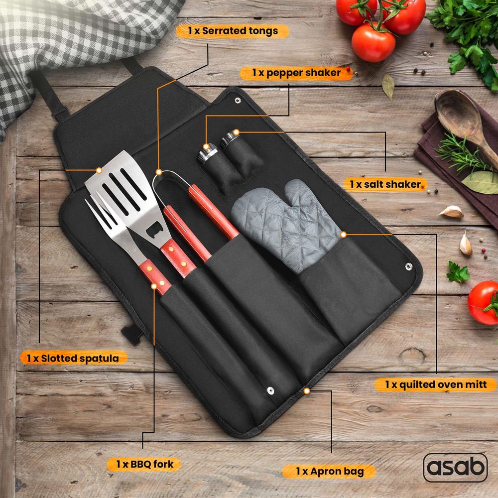 ASAB 7pc BBQ Tools Set AS-03737