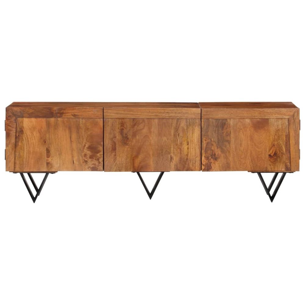 TV Cabinet 140x30x46 cm Solid Mango Wood S035880557