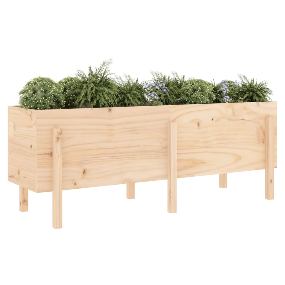 vidaXL Garden Raised Bed 160x50x57 cm Solid Wood Pine S0671358065