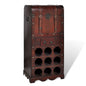 Wooden Wine Rack for 9 Bottles with Storage S069790379