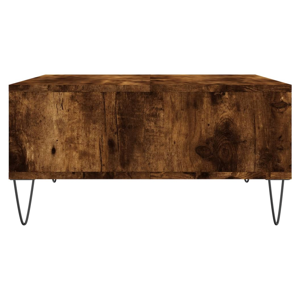 vidaXL Coffee Table Smoked Oak 60x60x30 cm Engineered Wood S0671257461