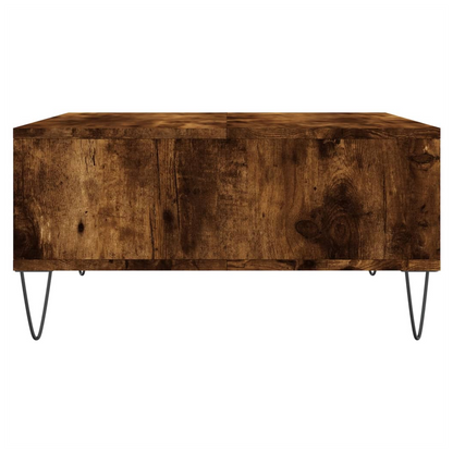 vidaXL Coffee Table Smoked Oak 60x60x30 cm Engineered Wood S0671257461