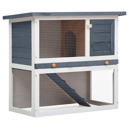 vidaXL Outdoor Rabbit Hutch Small Animal House Pet Cage 1 Door Wood V069820807