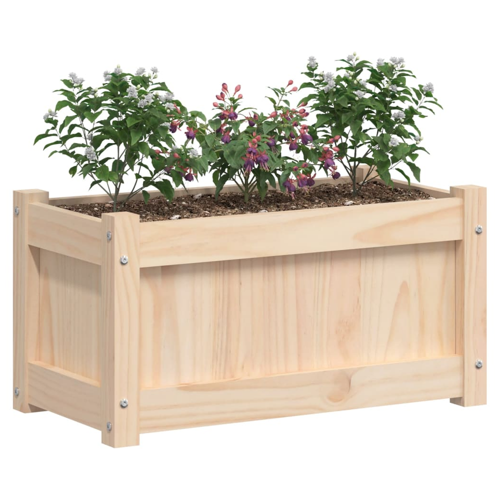 vidaXL Garden Planters 2 pcs Solid Wood Pine S0671383078