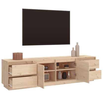 vidaXL TV Cabinet 176x37x47.5 cm Solid Wood Pine V0671393277