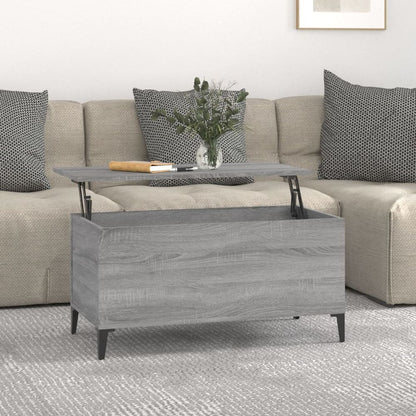 Coffee Table White 60x44.5x45 cm Engineered Wood S0671105433