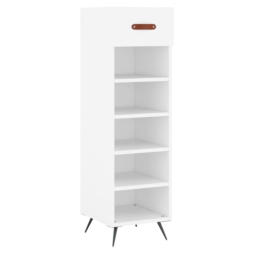 vidaXL Shoe Cabinet White 30x35x105 cm Engineered Wood S0671258641