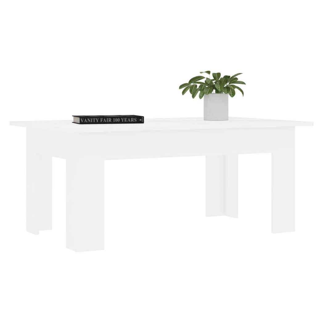 vidaXL Coffee Table White 100x60x42 cm Engineered Wood S0671093366