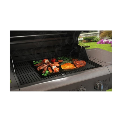 Vinsani Non-Stick BBQ Grill Mat (40 x 33 cm) – Universal Barbeque Baking Oven Liners Reusable and Dishwasher Safe Indoor Outdoor BBQ Cooking Mats for Charcoal Electric Gas Grill Kitchen Ovens – Black S067906516