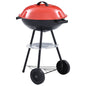 Portable XXL Charcoal Kettle BBQ Grill with Wheels 44 cm S069811375