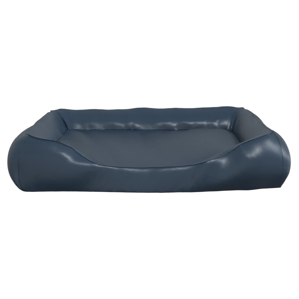 Dog Bed Dark Blue 120x100x27 cm Faux Leather V067942634