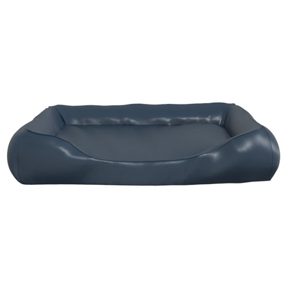 Dog Bed Dark Blue 120x100x27 cm Faux Leather V067942634